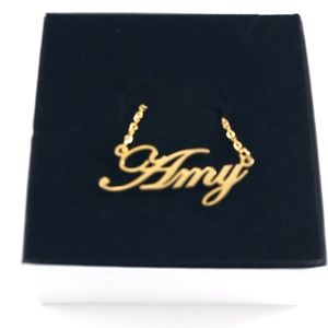 14K Gold Plated Name Necklace - Amy